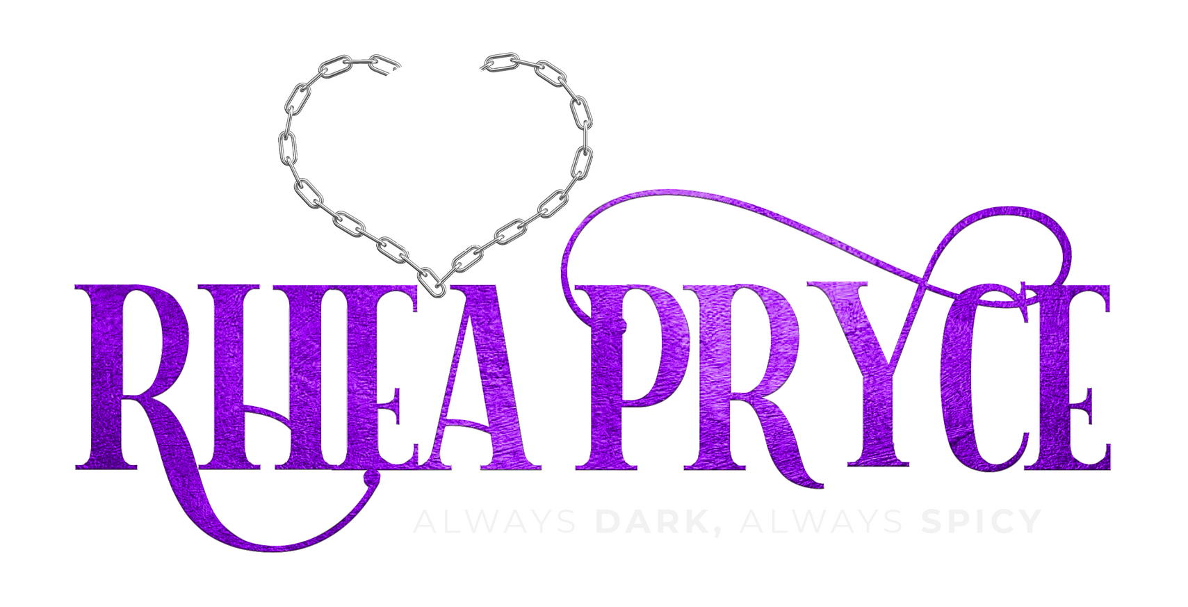 Rhea Pryce's Logo - Initial RP surrounded with a chain link heart